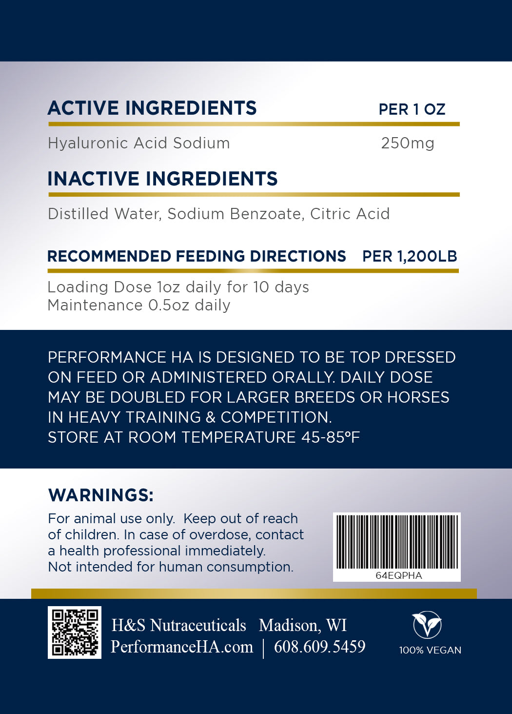 Performance HA Equine 64oz